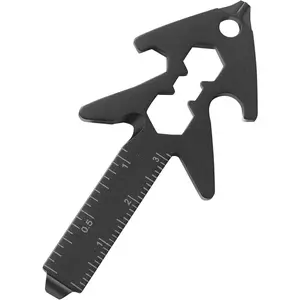 10 In 1 Bottle Opener Keychain,Keychains Multitool, Keychain Bottle Opener, Key Hook, Rope Cutter, Screwdriver, Metric Ruler, Wrench,Universal Backpack Tool,Black