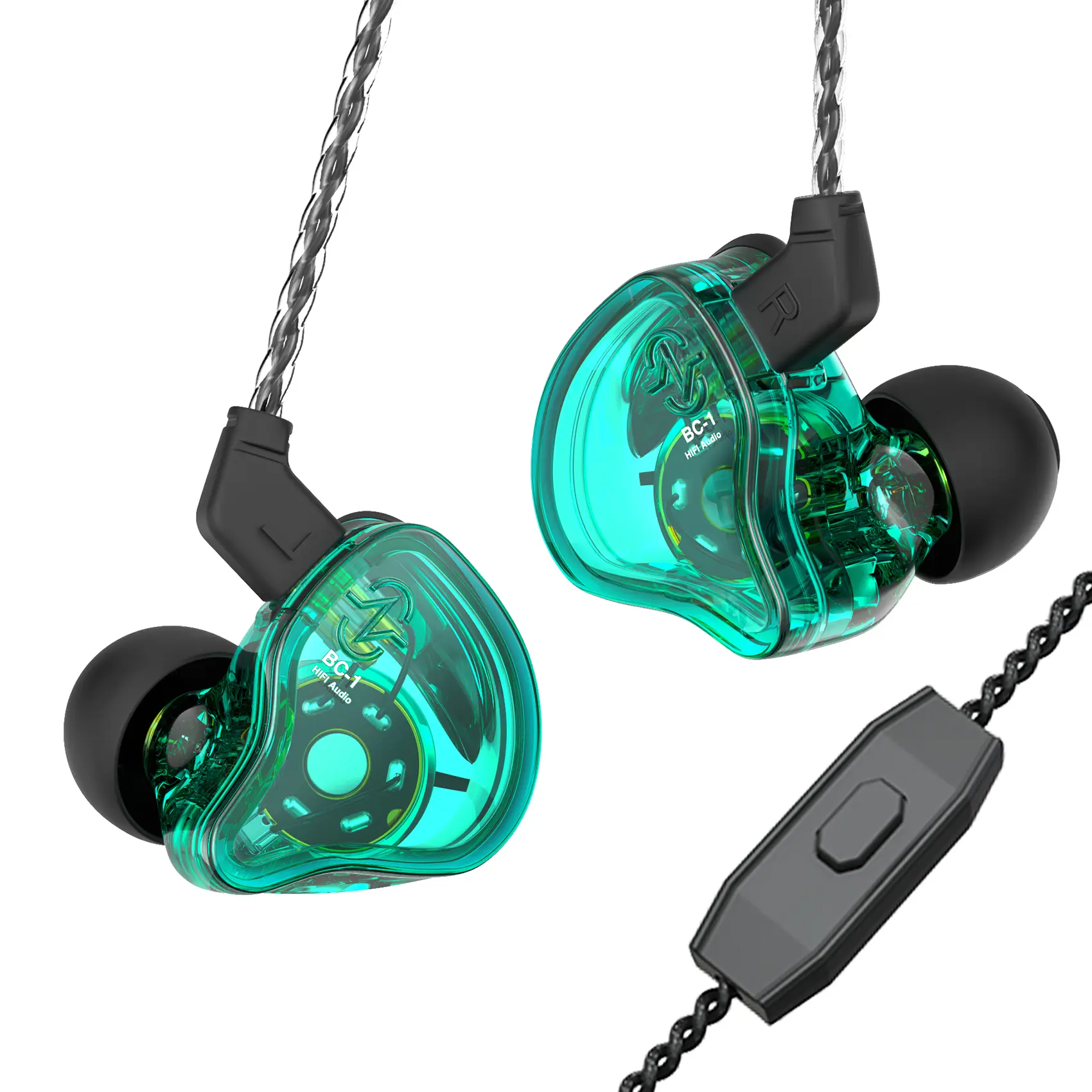 Keephifi CCZ Melody Wired Gaming Earbuds - CCZ BC01 HiFi IEM Headphone, Detachable High-Purity Audio Cable, Type-C Jack, In-Line Mic Controls, Noise Isolating, Manufacturer Warranty for Android USB-C Devices