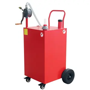 GARVEE Portable Gas Caddy: 30 & 50 Gallon Fuel Transfer Tanks with Rotary Pump & Wheels for Cars, Boats, ATVs, Motorcycles, Lawnmowers - Durable, Efficient Fuel Storage & Transfer Solution
