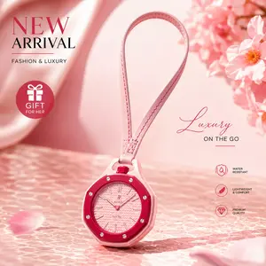 Trending Swatch Style Pendant Watch, Mechanical Watch Necklace, Fashion Gift for Him & Her