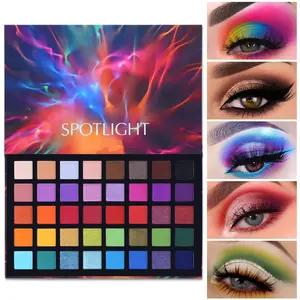 Spotlight Eyeshadow Palette Professional 40 Color Matte Shimmer Makeup Pallet Highly Pigmented Long Lasting Waterproof Eye Shadow Palette