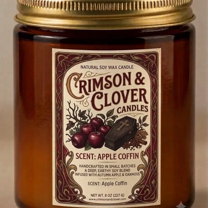 Crimson & Clover Elixirs Apple Coffin Scented Candle