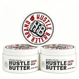 3PCS Hustle Butter 5oz Tattoo Balm For New & Older Tattoos - Safe While Healing - Moisturizes and Rejuvenates Tattoo Aftercare Cosmetics