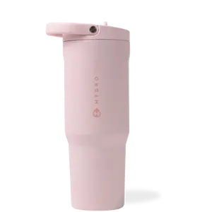 HydroJug 32 oz Pink Sand Sport Water Bottle, Leakproof, Portable with Secure Lid