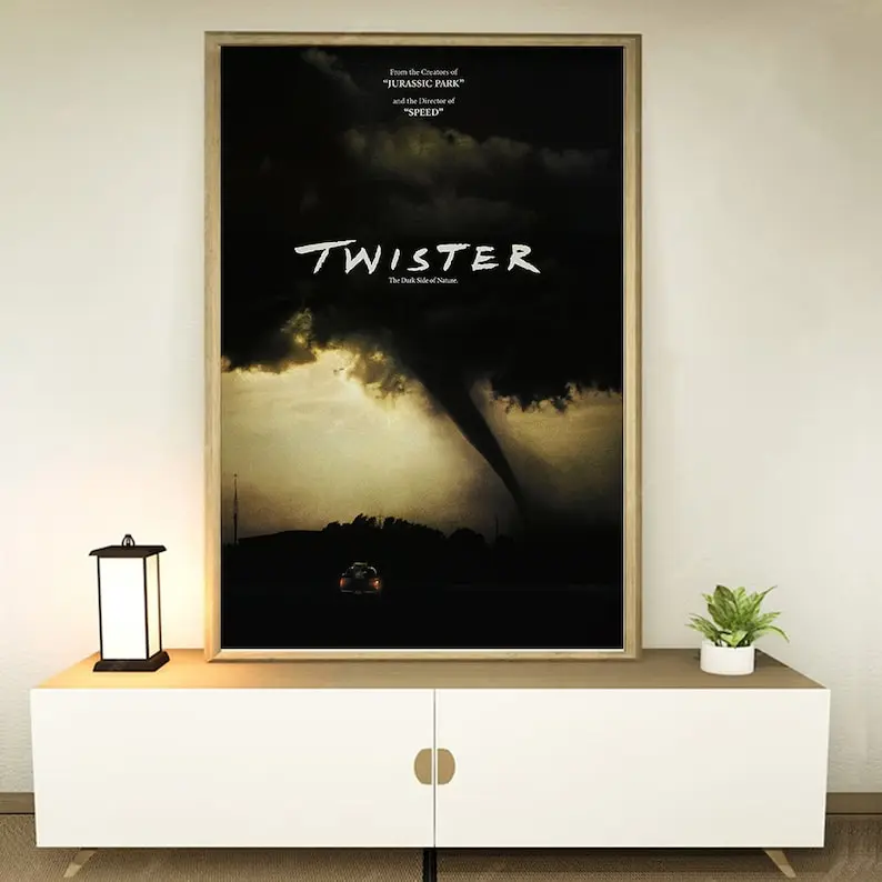 Twister (1996) Movie Poster, Home decoration, Festival gifts