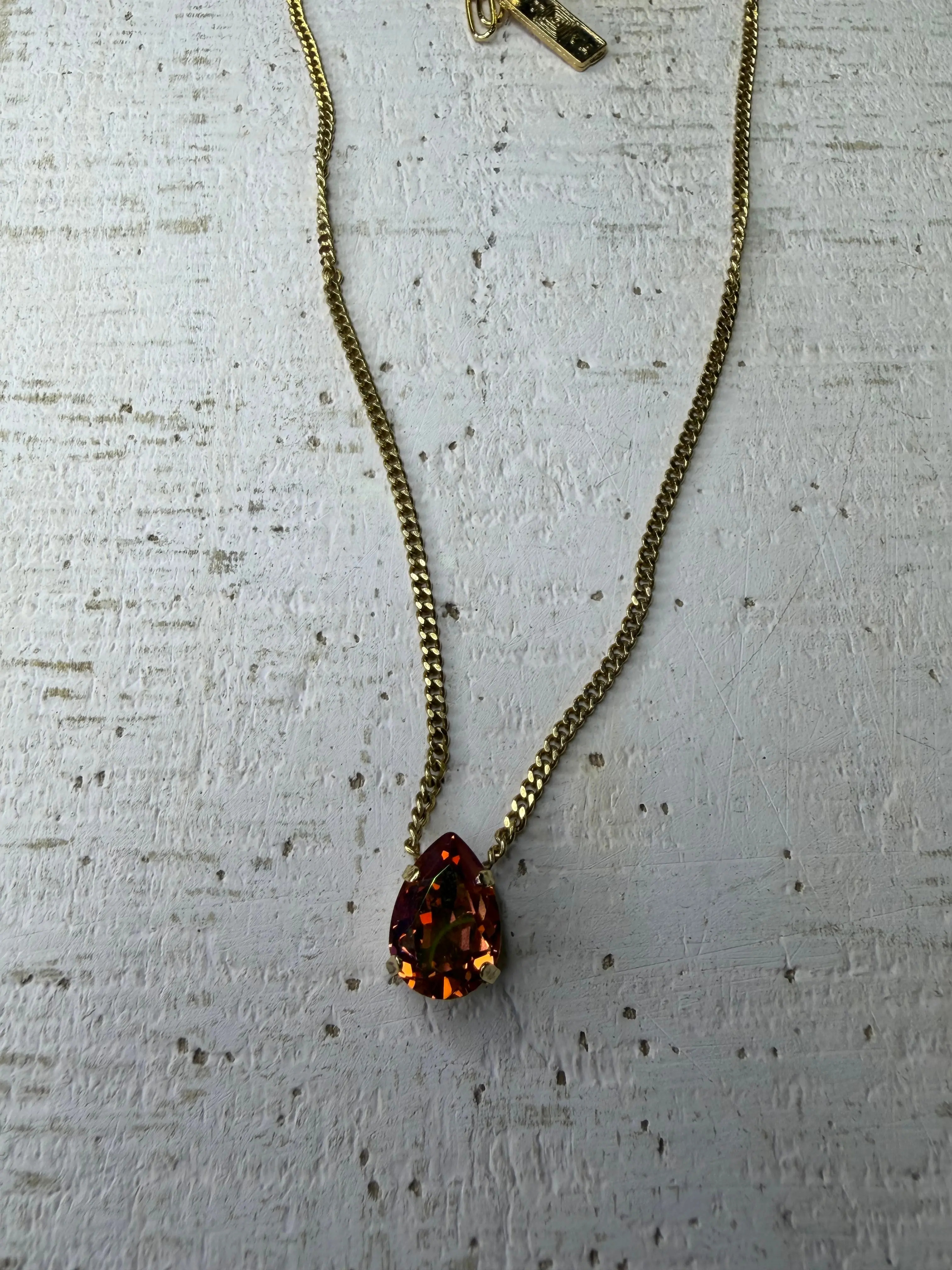 Tova Lumi Candy Crush Rose Peach Necklace
