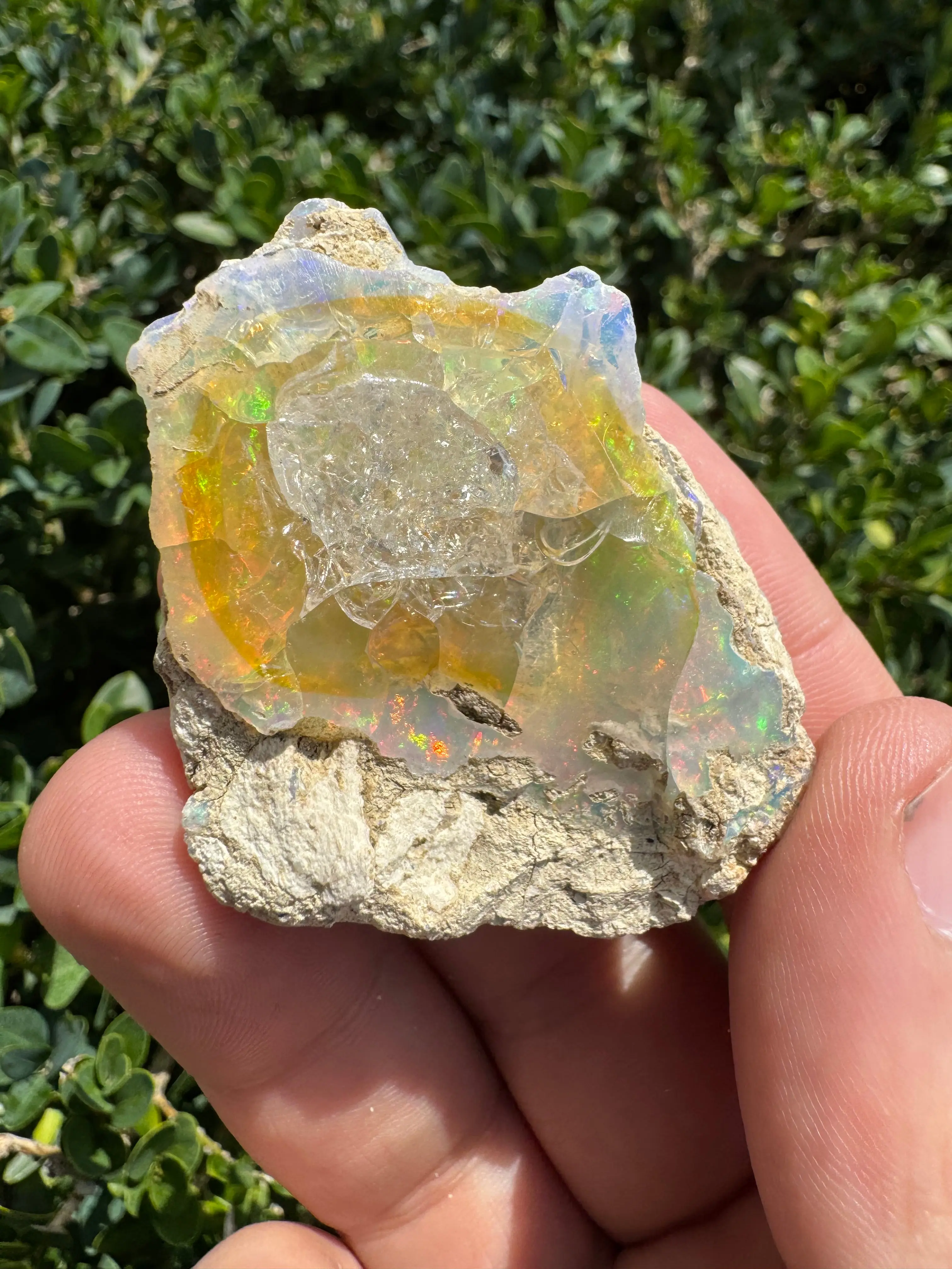 Ethiopian Welo Opal Specimen – Natural Rainbow Play-of-Color | 170 ct Genuine Welo Opal from Ethiopia