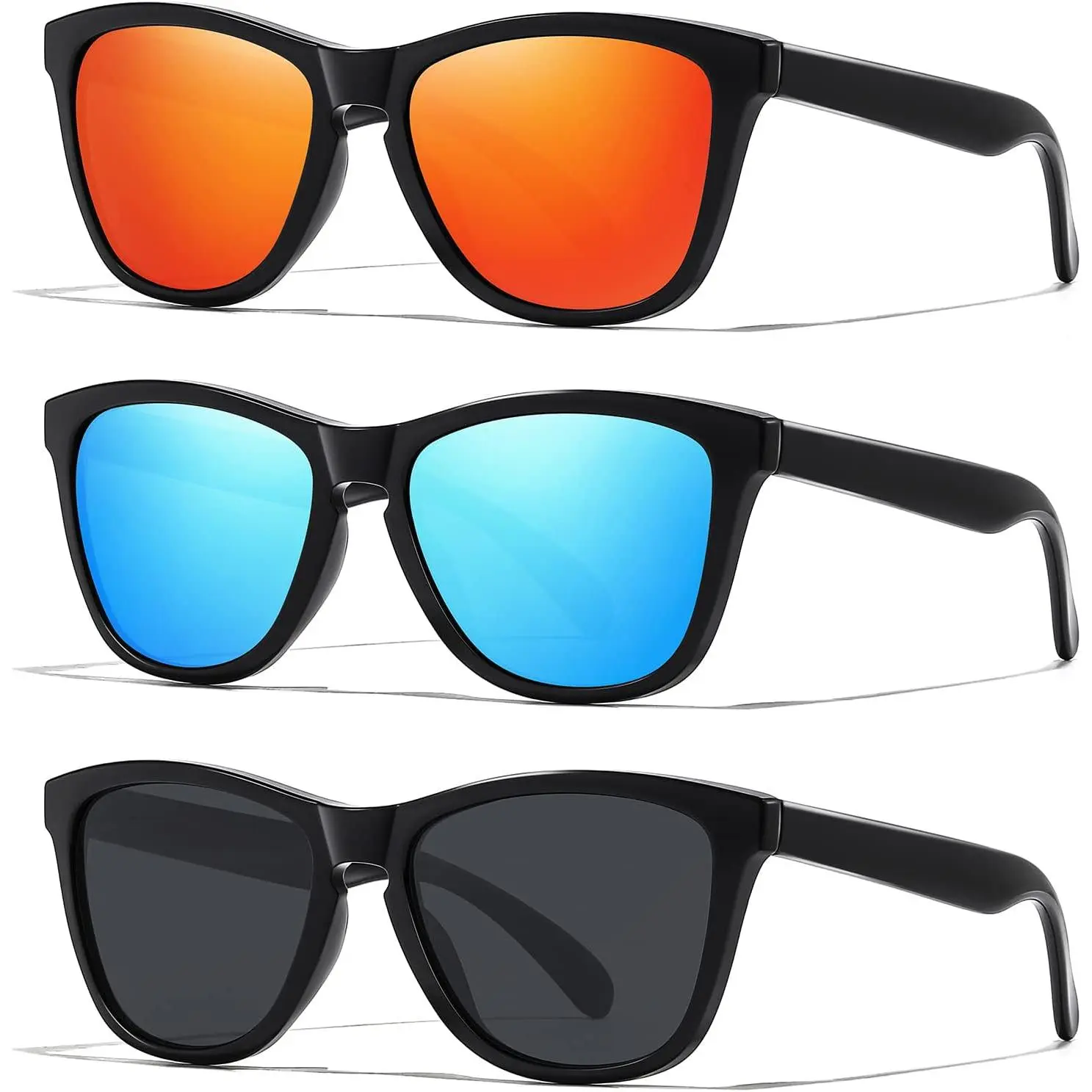 Black Red+black Blue+black Grey