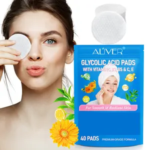 Aliver Fruit Acid Pads With Vitamins B3, B5 & C, E Pads, Acid Pads for Face & Body |40 Pads