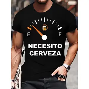 100% cotton T-shirt, printed T-shirt men's casual style summer and autumn slightly elastic round neck T-shirt,Unisex Crewneck T-shirt for Men And Women