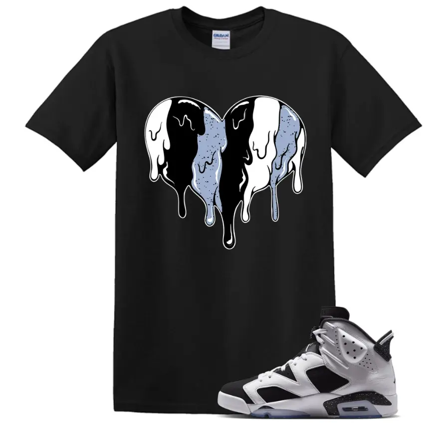 Heart Shirt to Match 6 Oreo, 6 Retro White/Black Matching Shirt, Back To Schools Outfit, Cotton Unisex Graphic T-Shirt
