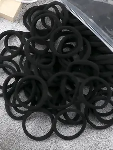 Women's Minimalist Solid Color Hair Scrunchies(50pcs/set), Trendy All-match Simple Plain Colors Elastic Headband, Hair Ropes Ties, Ponytail Holder for Daily Used, Elastic Hair Accessory