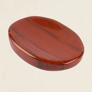 Red Jasper Worry Stone, Healing Crystals, Energy Healing Thumb Stone, Meditation & Spiritual Gift