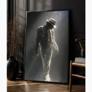 Michael Jackson King of Pop Poster, Vintage Concert Wall Art1 - (Unframe)