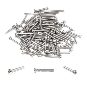 100 PCS #6-32 x 1 inch Machine Screws, Phillips Pan Head, 304 Stainless Steel A2-70 Screw,Pan Head Machine Screw,Fully Threaded,DIY,Repair,Install Furniture and Electrical Appliances Screws