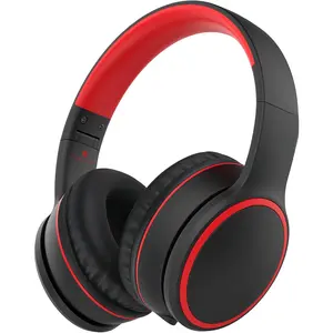 B10 Headphones Over Ear Lightweight Folding Stereo Bass Headset with Mic 50H Playtime Volume Control 5.3 Headphones for iPad Travel Tablet PC Black