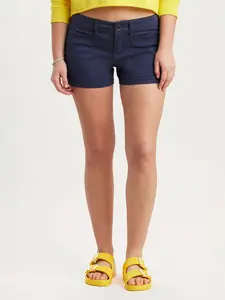 UNIONBAY Delaney Women’s Stretch Shorts 3.5” Inseam Low-Rise Cotton Spandex Summer Casual Shorts