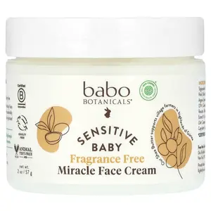 Babo Botanicals Sensitive Baby Miracle Face Cream, Fragrance Free, 2 oz (57 g) Babo Botanicals Sensitive Baby Miracle Face Cream, Fragrance Free, 2 oz (57 g)