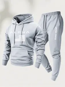 Men's two-piece set, casual round neck longsleeved hooded sweatshirt and sports pantsset,suitable for winter and autumn, sportsclothing set,sweater hooded sweatshirt,sweatshirt,sports pants, hooded sweatshirt,jogging pants,sweatshirt,pants, hood athletic