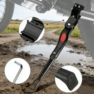 Adjustable length bicycle single-sided foot support mountain bike rear bracket accessories, mountain bike single-sided stable support accessories Bike Stand