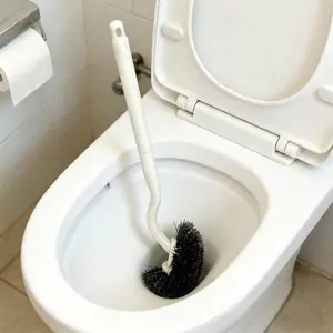 Detachable Long Handle Toilet Brush, Bathroom Cleaning Tool, Free Hook Included, Durable & Easy-To-Use, Perfect for Daily Hygiene