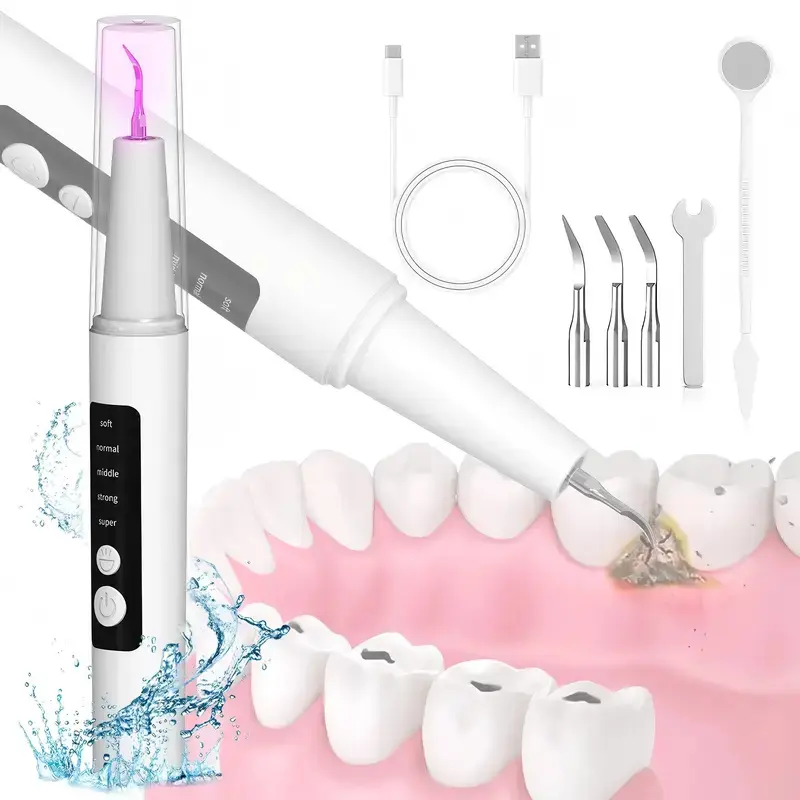 Dental Scaler，Electric Scaler/Oral Plaque/Tartar Remover with Effective Remove Plaque Tartar and Stains Preventing Cavities Bad Breath and Gum Disease