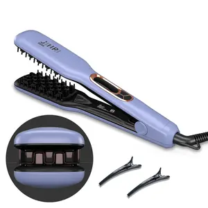 JINRI Professional Volumizing Ceramic Hair Iron，Adjustable Temp，360 ° Tail Rotation，Lasting Hair Volume，for Short Or Thin Hair，Purple