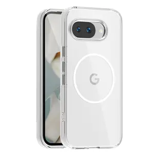 Magnetic Clear Phone Case, Shockproof Slim Phone Protective Cover, Phone Accessories Compatible with Google Pixel 10 Pro XL, Casing