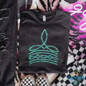 Turquoise Jewelry Boot Stitch Design Womens Tshirt Casual Comfort women tees