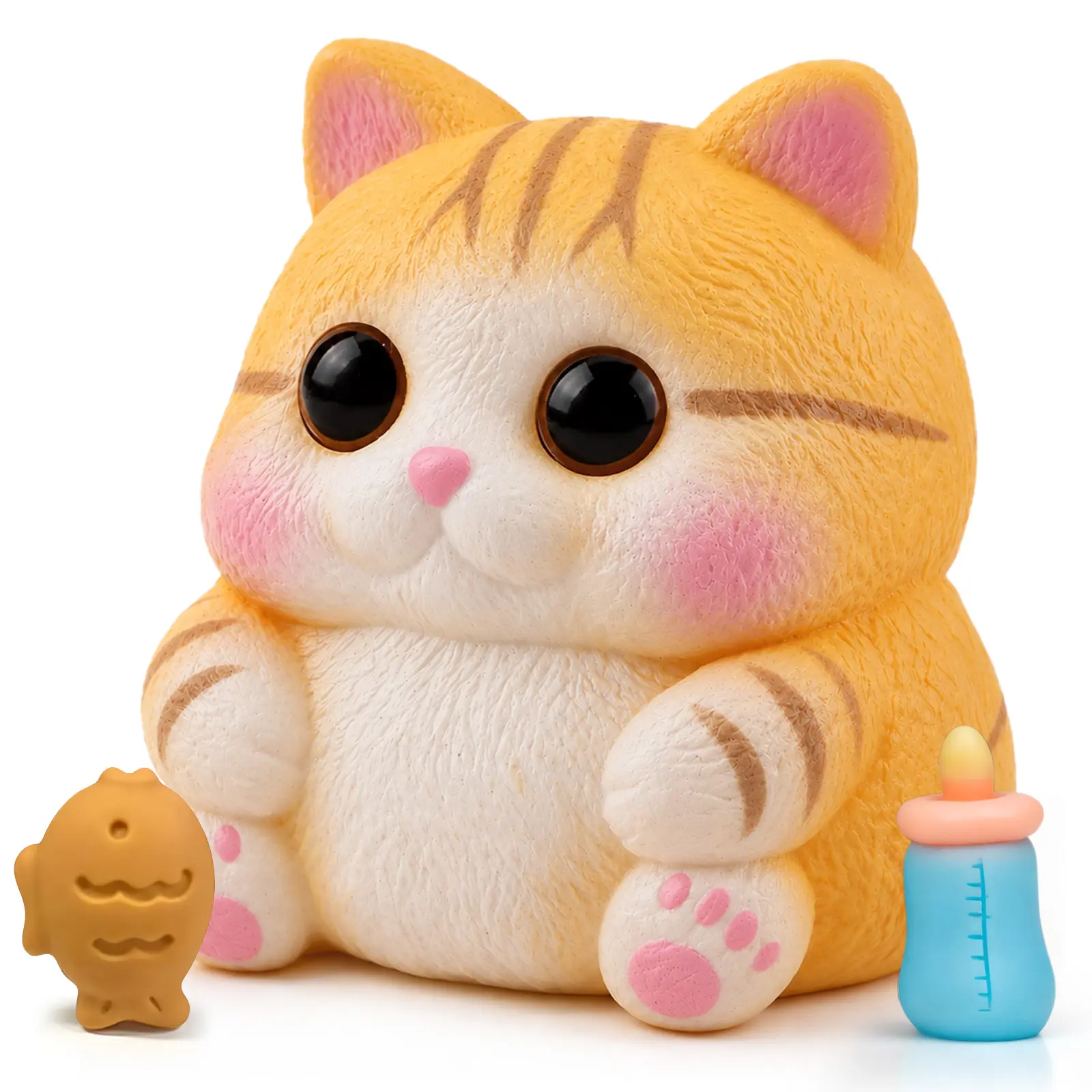 Cute Kawaii Cat Squishy Toy Gift, Stress Relief Sensory Toys for everyone, Christmas Stocking Stuffers, Birthday Party Favor, Adorable Desk Pet,gift ideas