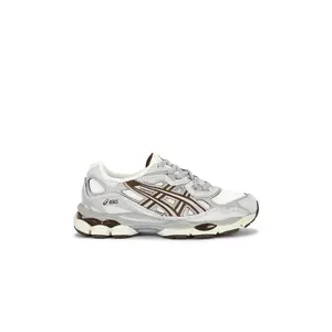 Asics Gel-NYC Sneaker in Cream & Cement Grey