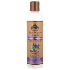 Okay Pure Naturals Black Jamaican Castor Oil® , Leave in Conditioner, Lavender, 8 fl oz (237 ml)