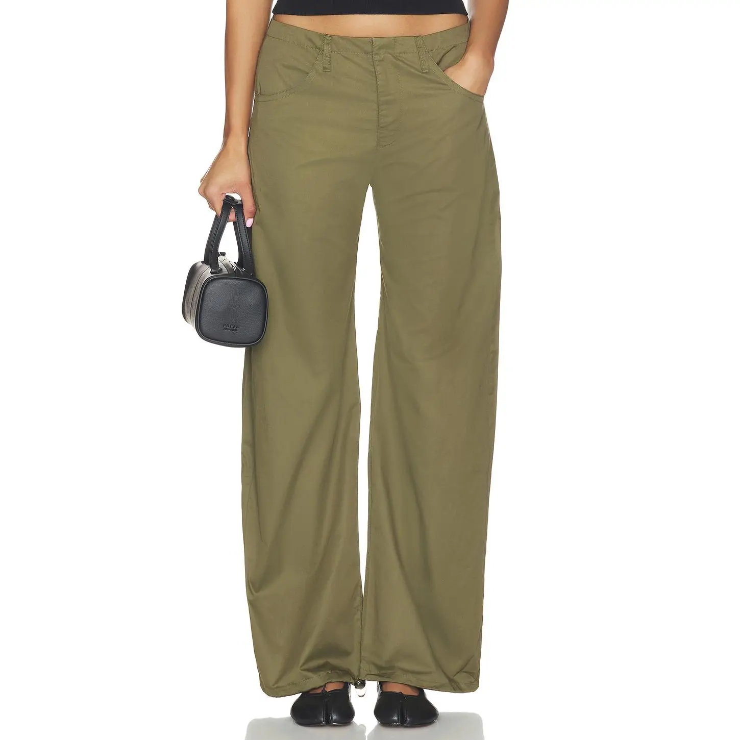 EB Denim Isla Cinch Pant in Deep Olive