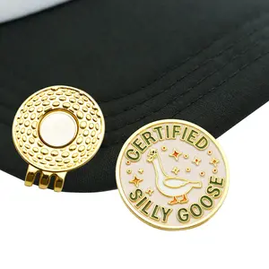 1 Count Funny Goose Golf Ball Marker, Unique Magnetic Hat Clip for Golfers, Cool Golf Accessories for Men Women Golf Lovers, Golf Gift