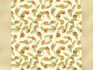 From Little Acorns | Snailed It - Cream by Louise Nisbet for Michael Miller Fabrics | DDC12417-CREM
