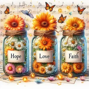 1pc DIY Paint by Number Kit Sunflower Frameless Canvas Wall Art 40x40cm