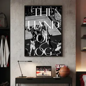 OG Anunoby's Last-Second Tip-In Lifts Knicks, Game-Winning Putback Epic Photo For The Historic Comeback Of Knicks Agasint Spurs, Home Decor Poster Canvas Suitable For Bedroom Livingroom
