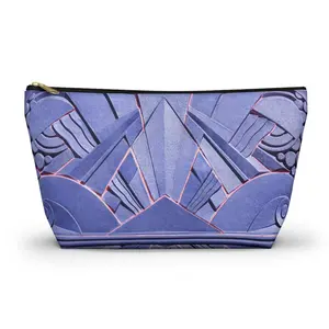 THE OPULENCE - Purple Poppy | Glamorous Art Deco Makeup Bag - Accessory Cosmetic Pouch