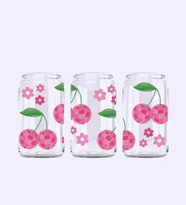 Cherry Glass Cup