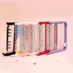 Archive 6 Ring Clear PVC Zipper Binder