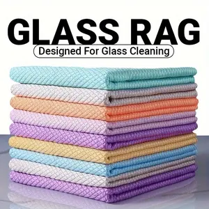 3/5/10pcs Multipurpose Microfiber Cleaning Cloths – Streak-Free Fish Scale Design – Reusable Household Rags for Spotless Dishes, Windows, and Surfaces – No Trace, Easy-Rinse Fabric