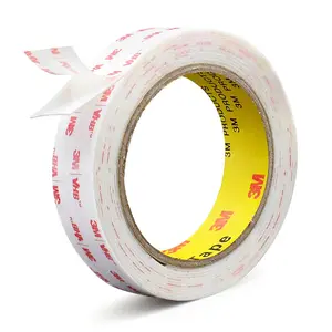 1in X 9.85ft Double Sided Tape Heavy Duty, Removable Mounting Tape for Wall, White Sticky  Tape, Picture Hanging Strips & Poster Hanger,  Adhesive Strips, Carpet Tape & Rug Gripper