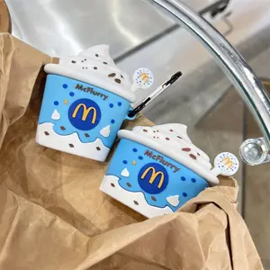 Case for Airpods Compatible with 1/2, Pro, Pro2，3，Funny Airpods Cases Cover with Carabiner Accessories Durable Protection