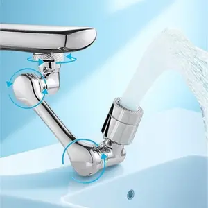 Telescopic Faucet Extender with Flexible Arm, Splash-Free Swivel Aerator, No-Tool Installation, Water-Saving Kitchen Sink Adapter, Multi-Angle Spray Nozzle for Dish Washing, Upgrade Your Sink