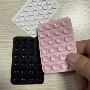 Sticky Silicone Phone Suction Pad, Suction Cup Mount, Anti-Slip Strong Adhesion, Fits All Phones, Ideal for Makeup, Cooking, Tiktok Shooting, Travel Essentials