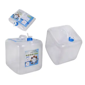 2Pack Collapsible Water Container w/ Spigot 10 Gallon Camping Water Storage Jug Stylish Bottle