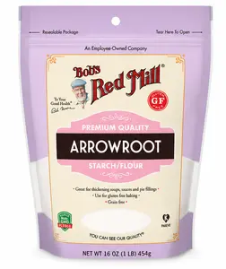 Bob's Red Mill Arrowroot Starch/Flour Gluten Free Cooking and Baking Thickener Cornstarch Substitute 16 oz
