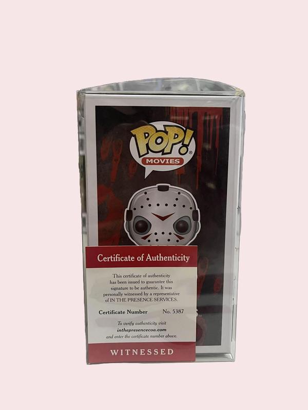 Funko Pop! Autographed Jason Voorhees 01 Signed By CJ Graham RED SIGNATURE
