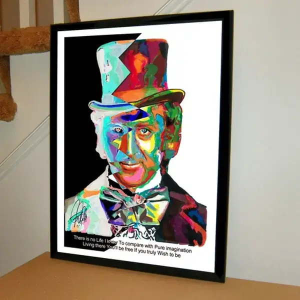 Willy Wonka Gene Wilder Chocolate Factory Movies Poster Wall Art