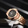 2026 New Men's Fashion Brand Watch Waterproof Night Glow Stainless Steel, Date Day Quartz, Casual Men's Analog Wristwatch